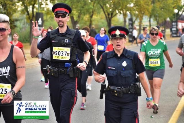 police in marathon