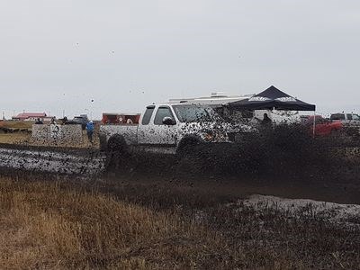 Despite chilly wind and overcast skies the Kamsack Mud Slingers held an “all around successful event,” according to organizers, on Saturday at the Kamsack Sportsgrounds, when they hosted their fourth Annual Mud Bog. Dustin Stenhouse of Kamsack made a run with his truck in the modified class. See more photos and read the story in next week’s issue.
