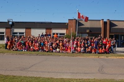 The Preeceville School students and staff joined schools across the province in the national Terry Fox Run on September 29.