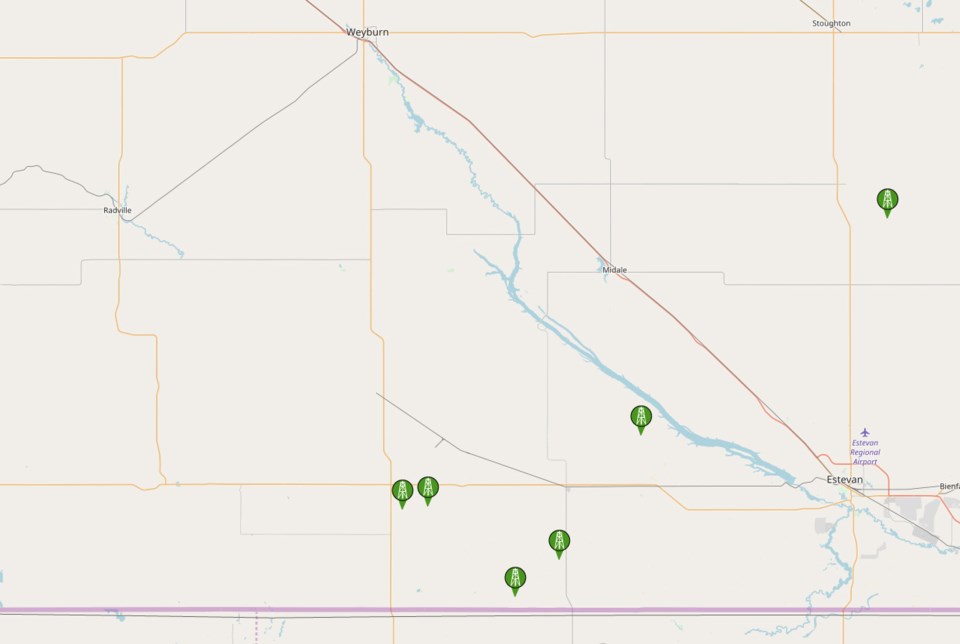 West of Estevan