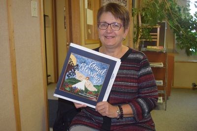 Marilyn Lachambre of Kamsack, who began writing a children’s book following the birth of her grandchildren, will be receiving copies of her first book Angel Blessings in time to display and sell them at the Christmas in November sale at the OCC Hall on November 19.