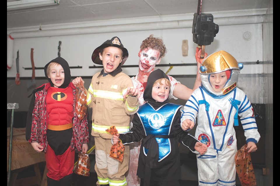 Brenden Bonokoski, Danel Knaus, Brandon Graff, Thomas Kuzak-Haukeness and Derrick Tessier were at the Spooky Civic. Photo by William Acri