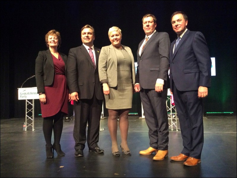 Sask Party leadership hopefuls debate in snowy North Battleford_1