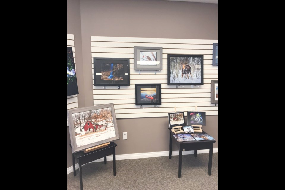 The photography of Oxbow’s Jim Galloway was on display in Oxbow on Nov. 19 as part of the Art Exhibit Gala in the community. Photo submitted