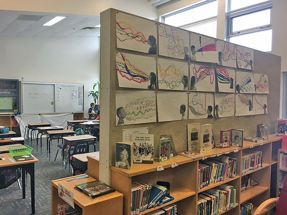 Maude Burke Elementary's Library