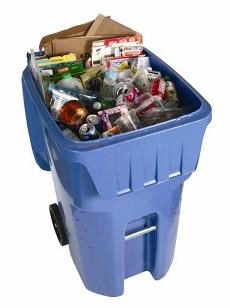 recycling blue bin
