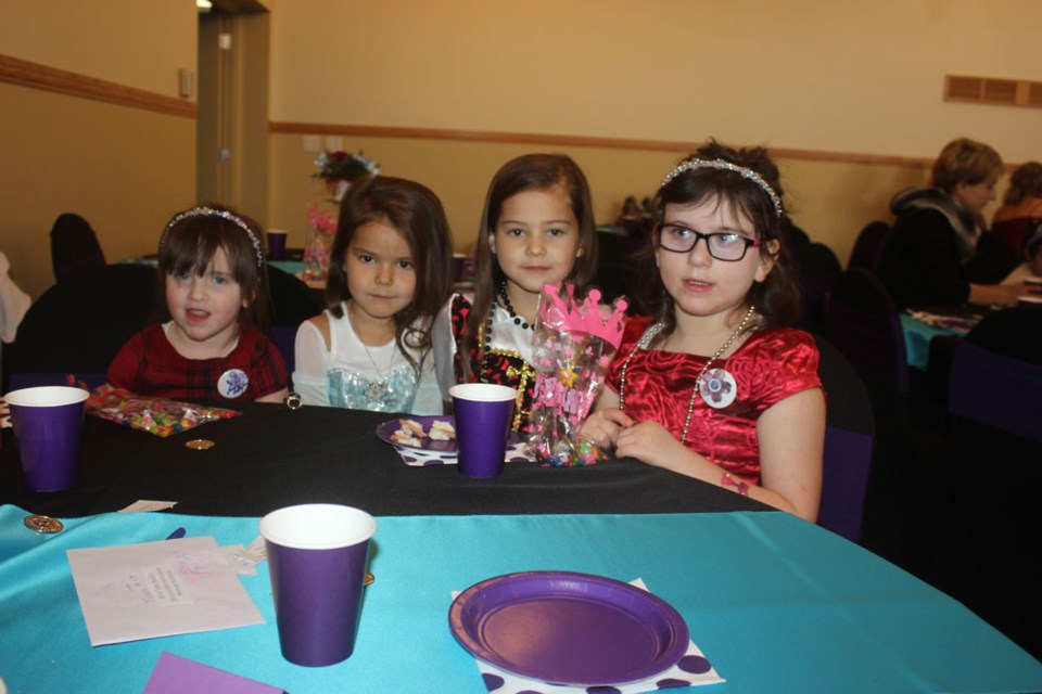 From left, Emily Meili, Taisley Babiarz, Raycen Babiarz and Olivia Meili were at the event.