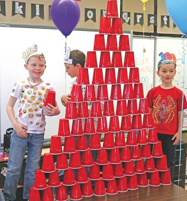 A cup stack for the 100th day of school - SaskToday.ca