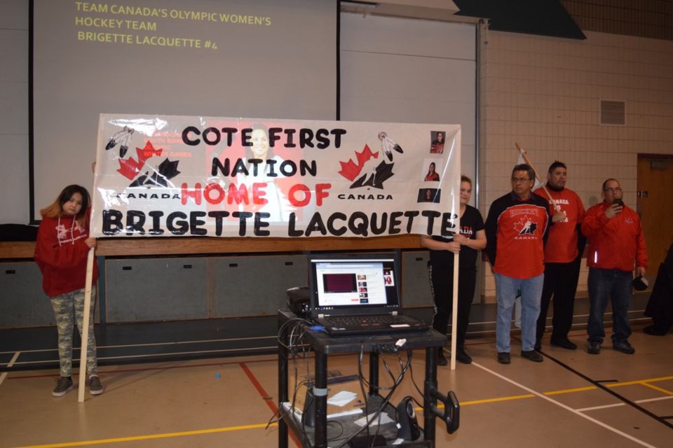 Cote Chief George Cote and members of the band council attended last week’s rally in honour of Brigette Lacquette.