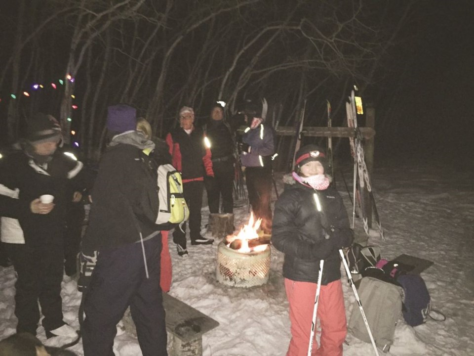 Lamplighter Loppet skiers