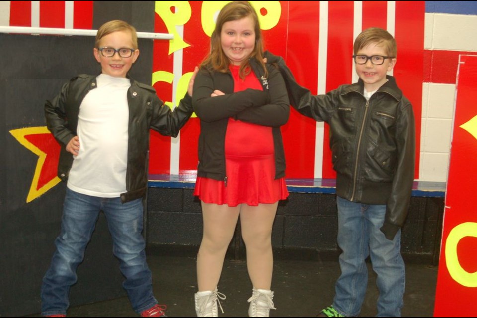 Stage 5 skaters, from left, were: Ethan Balawyder, Trenley Nelson and Gavin Erickson.