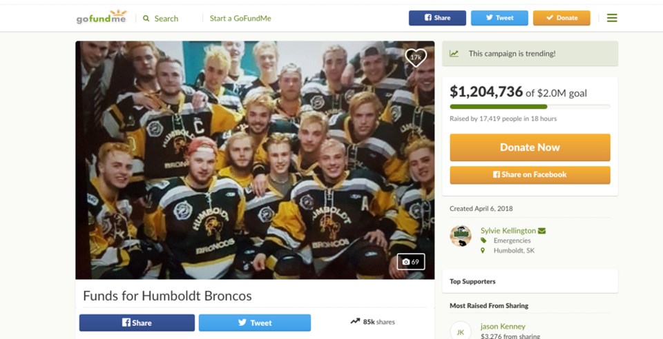 Broncos crowdfunding page surpasses $1 million – SaskToday.ca