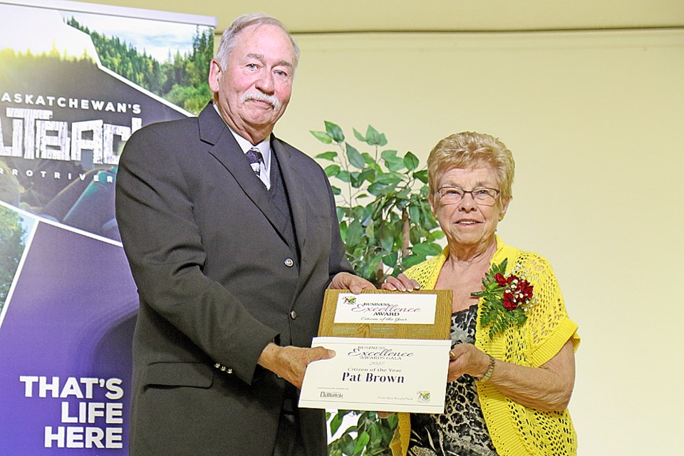 Pat Brown was declared citizen of the year at the Carrot River Board of Trade’s Business Excellence Gala held April 11. Photo by Devan C. Tasa