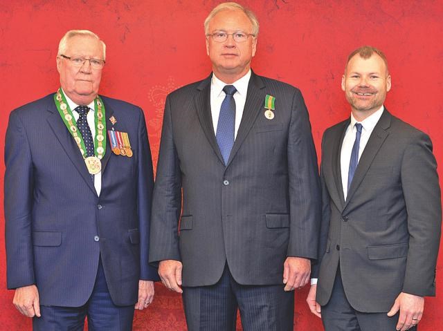 Mal Barber - volunteer medal