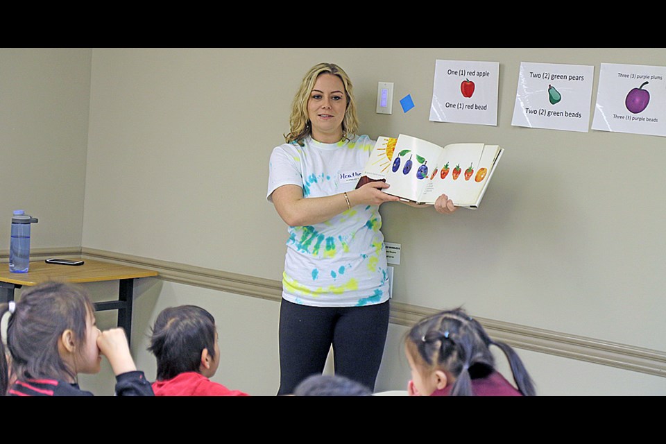 The adult basic education at Cumberland College’s Tisdale branch hosted a family literacy day for children between the ages of 3 and 5 on April 25. Photo by Devan C. Tasa