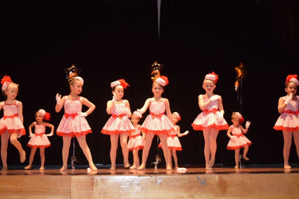 The pre-primary jazz group danced to Hey Mickey.