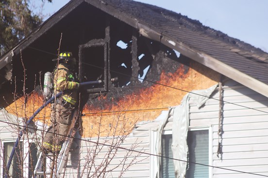 Firefighters battled a blaze in the early hours of Tuesday, May 8. The crew contained the fire raging at a residential address on Betts Avenue near Dr. Brass School.