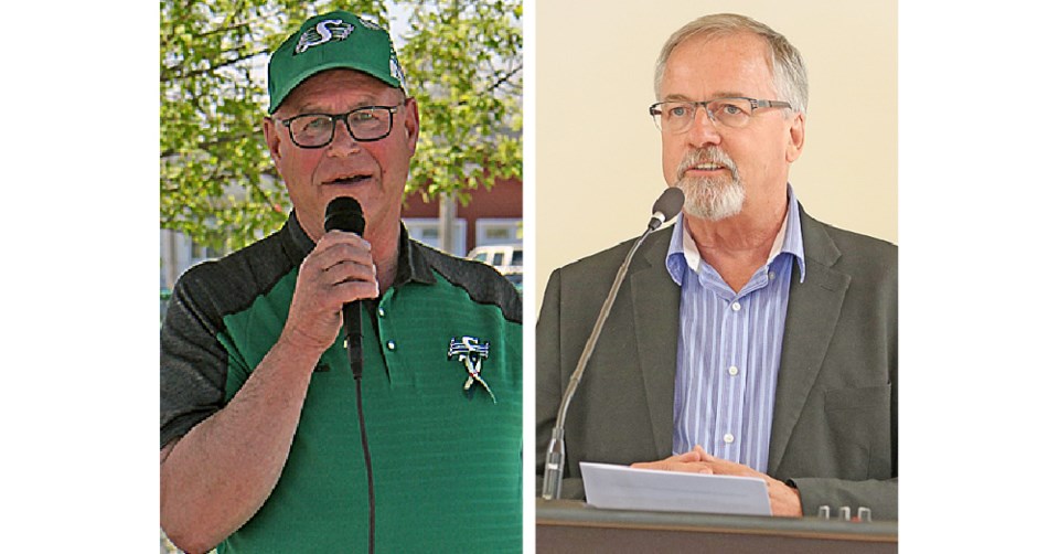 MLAs Fred Bradshaw and Hugh Nerlien