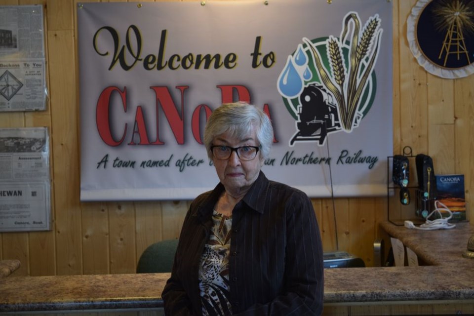 Joy Stusek of Canora is one of a group of dedicated volunteers involved in running the Canora CN Station House Museum and Visitor Centre.