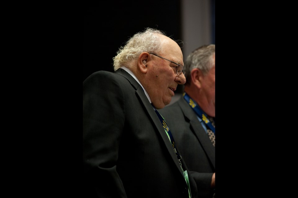 Tony Day in 2009, when he was inducted into the Saskatchewan Oilpatch Hall of Fame.