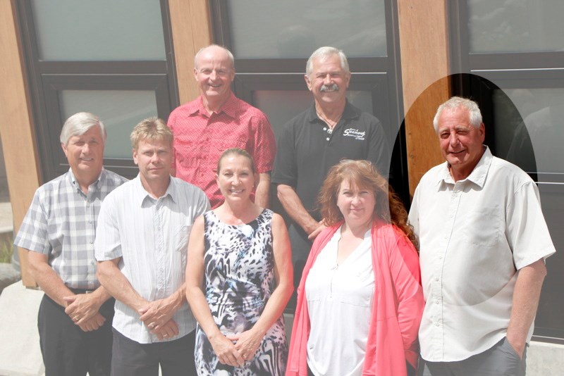 Jeffrey Mallmes, highlighted on the right, is the current president of Quantum Energy. He is a Sicamous district councillor, as seen in this picture from the Sicamous.ca website.