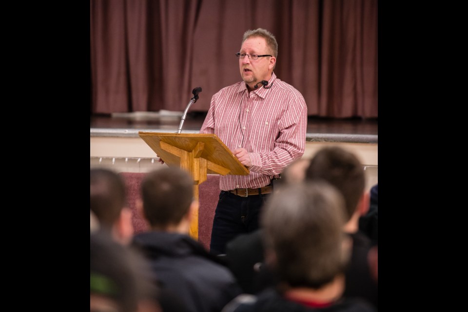 Keith Stemler spoke to potential contractors in Weyburn on Feb. 17. Jeffrey Mallmes, current president of Quantum Energy, Inc., said on May 17, “What Keith promised people, what Keith said he could accomplish, the money Keith said he could raise – none of it materialized.”