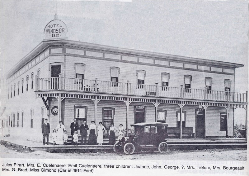 Hotel Windsor, circa 1914. From A Lasting Legacy: Leask and Districts, 1990