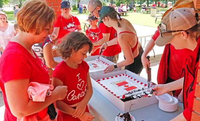 Canada Day cake