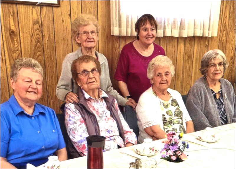 Action Now Seniors members who were guests of honour at a May/June birthday party were: back row – Vera Payne, Rosemarie Blanchette; front row -  Sharon Dollansky, Edith Lockheart, Lucielle Shutra and Betty Moore. Photos submitted
