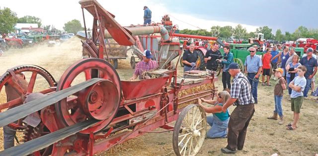 Midale threshing