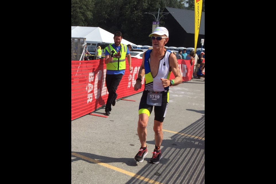 James Irvine runs during one of his triathlon events. Photo submitted