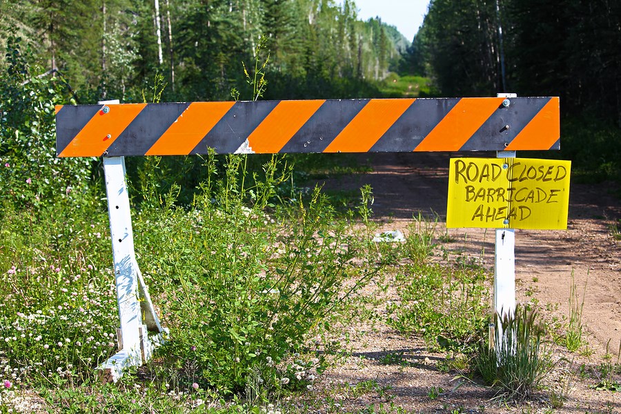 road closed