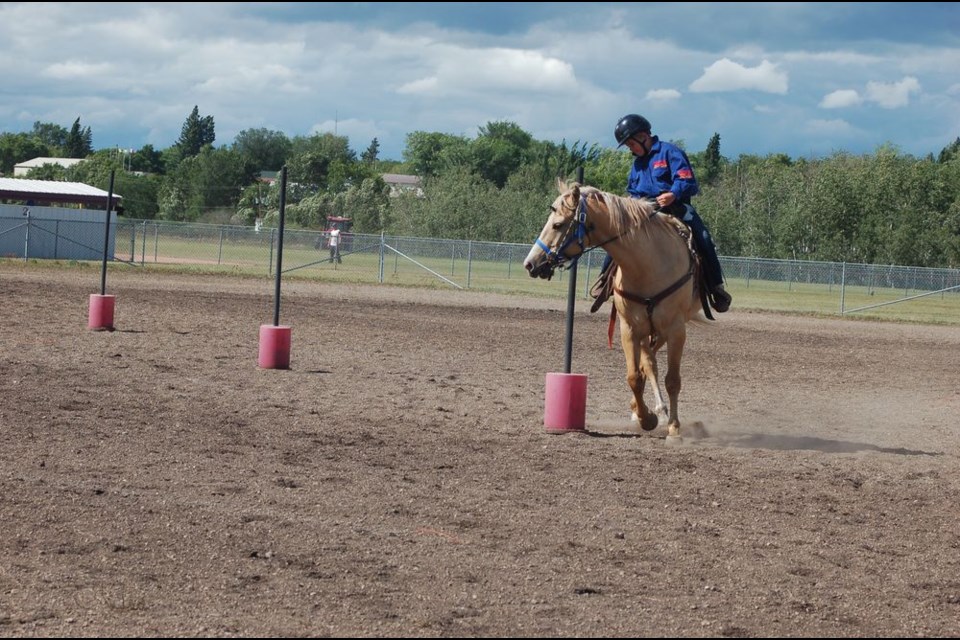 Alex Neilson of Preeceville participated in the gymkhana events.