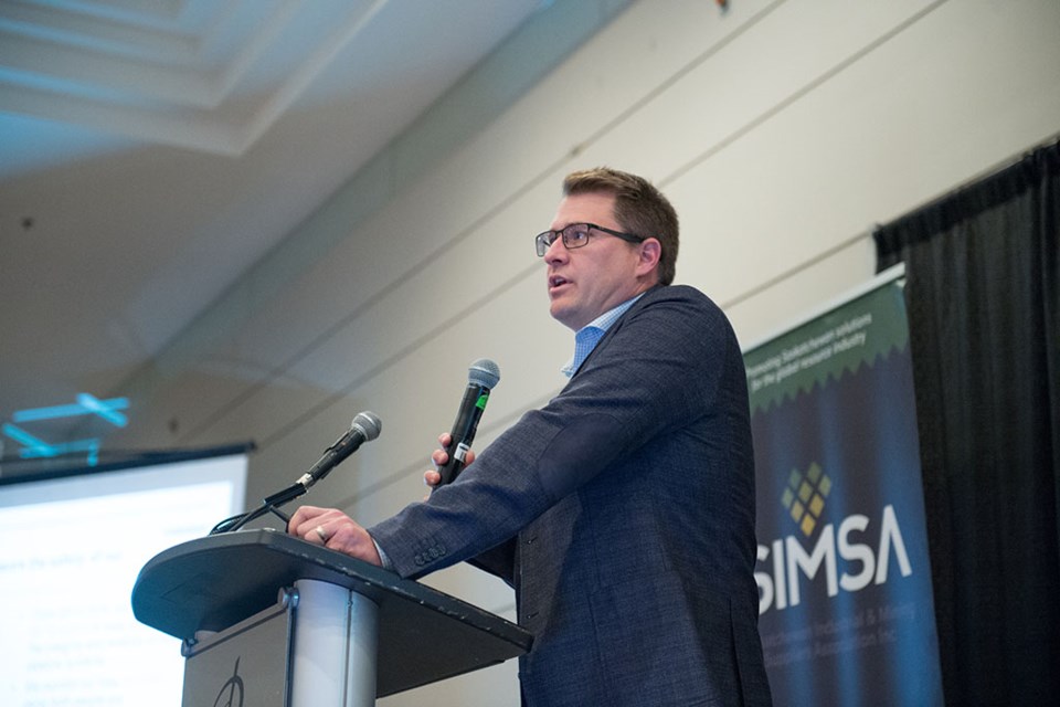 Hearing what the big players are doing is a big draw for the Saskatchewan Oil and Gas Supply Chain Forum. Here, Ryan Champney of Enbridge spoke at the 2017 forum about the company's upcoming projects.
