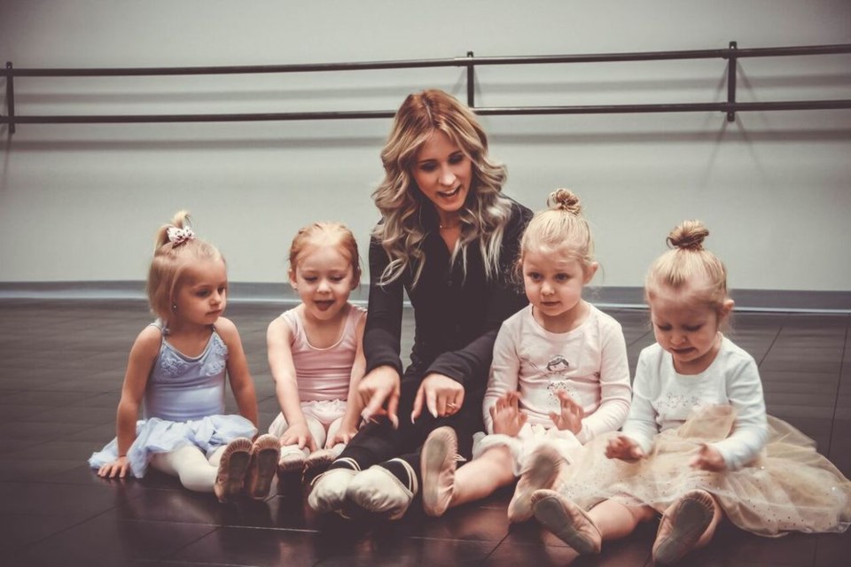 Meagan Barabash, middle, of Bravo Dance Co. and originally of Preeceville has a special connection with each of her students.