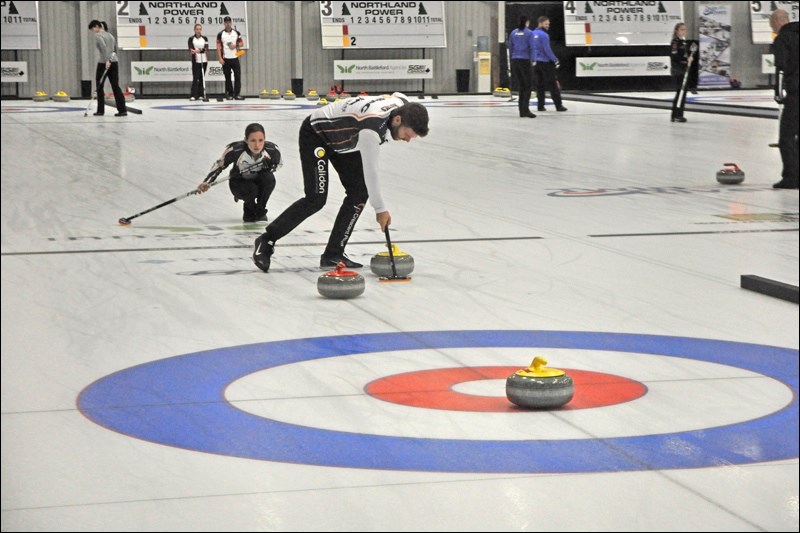 Action began on Friday afternoon at the Battlefords Mixed Doubles Fall Curling Classic, part of the World Curling Tour.