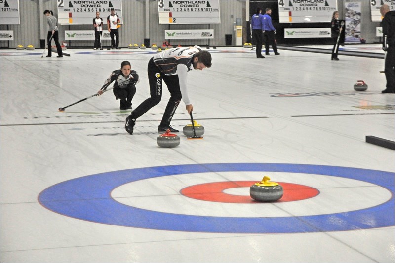 Action began on Friday afternoon at the Battlefords Mixed Doubles Fall Curling Classic, part of the World Curling Tour.