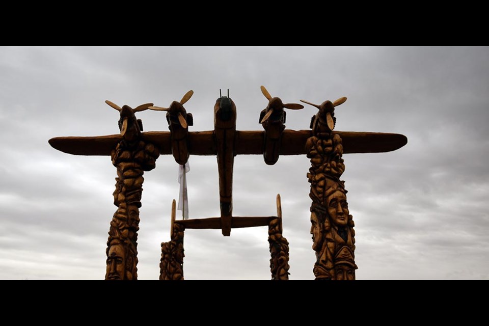 The Forever in the Clouds monument stands resolute, after being completed by sculptor Darren Jones after more than a year of work.