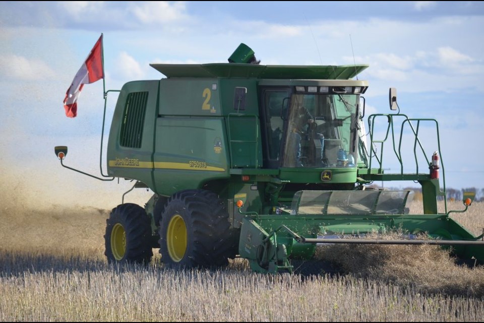 Ryan Sorestad, Nashville songwriter, makes the trip back to South Haven Farms each fall, the family farm near Buchanan, to help out with the harvest.