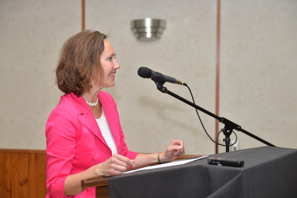 Energy and Resources Minister Bronwyn Eyre spoke in Estevan on Sept. 7