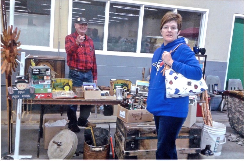 Maurice Nachtegaele of North Battleford brought a wide array of interesting antiques to the show.