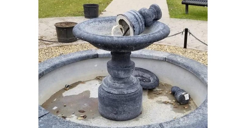 Fountain at Melfort's Memorial Gardens