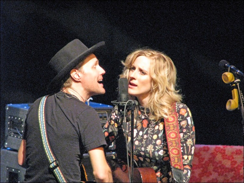 Luke Doucet and Melissa McClelland sing a song they wrote together while on a musical cruise. Photos by Jayne Foster