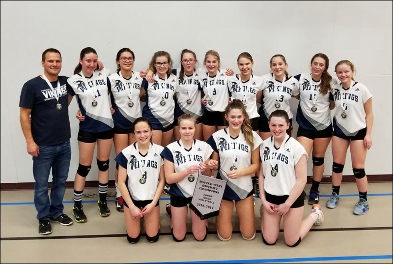 North Battleford Comprehensive High School Vikings Junior Girls Volleyball