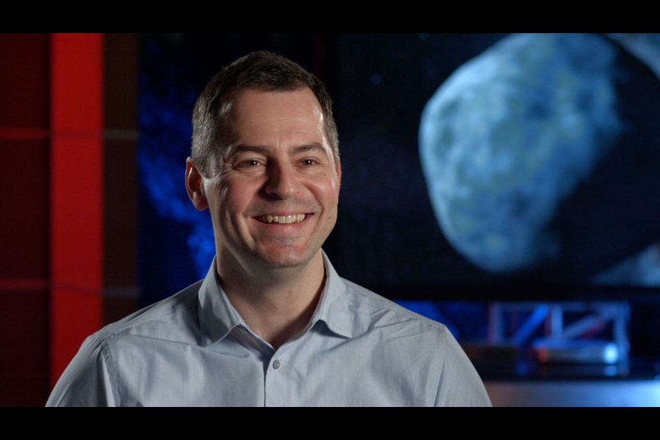 Tim Haltigin, a former Canora resident, is the Canadian project scientist and mission manager of the OSIRIS-REx mission to collect a sample from an asteroid named Bennu and bring it back to Earth. Photo credit: NASA/University of Arizona