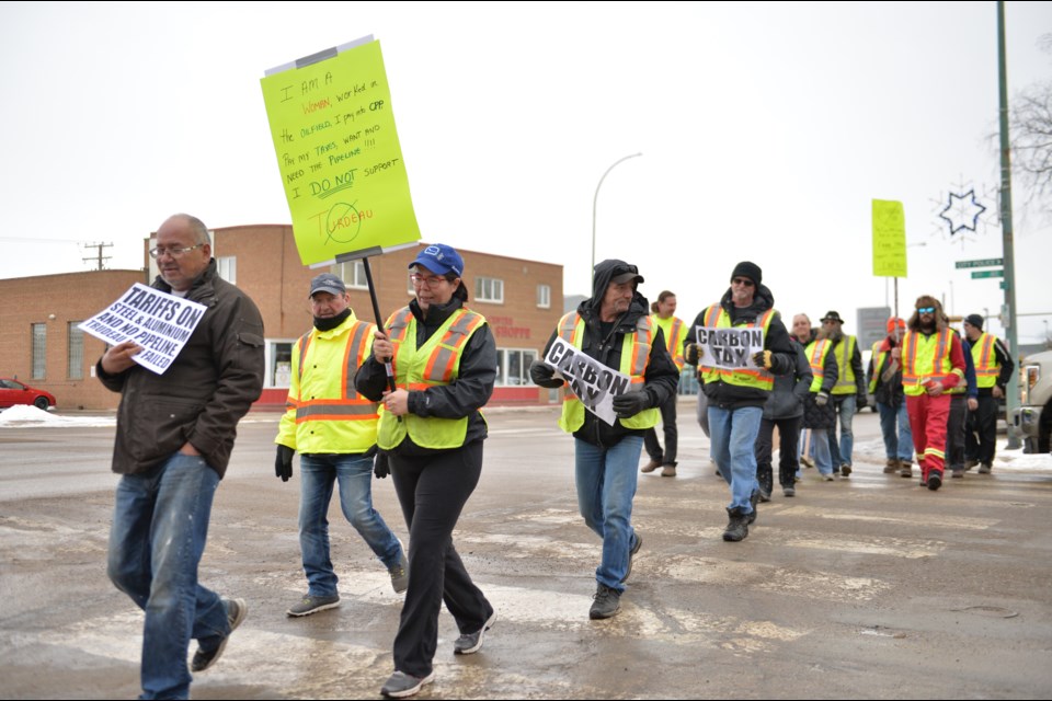 Last Saturday, Estevan held its first Yellow Vest protest. A truck convoy as well as a rally are planned for this Saturday, to keep the momentum up.