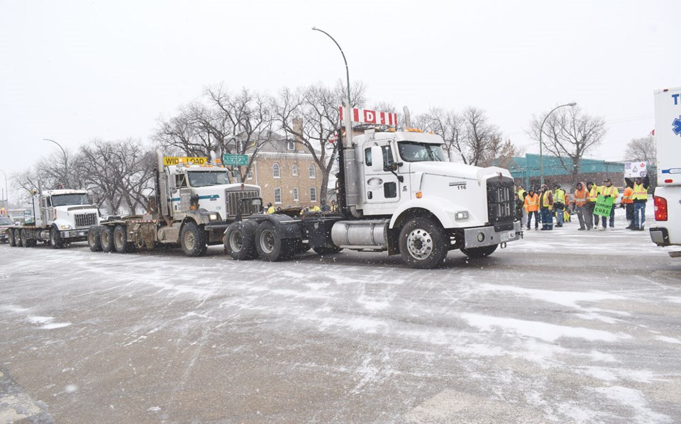 Estevan truck convoy