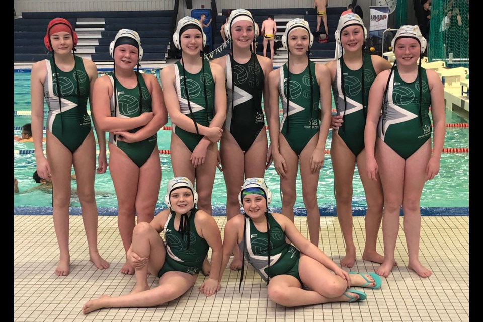 14U Girls NCL Prairie League Sharks, back row, from left, Lily Knoll, Hailey Hack, Jordyn Tarnes, Sadie Smith, Emily Tarnes, Hailey Tangjerd and Rachel Tober. Front row, Mahlyn Bomberack and Prysm Gooding. Photo submitted