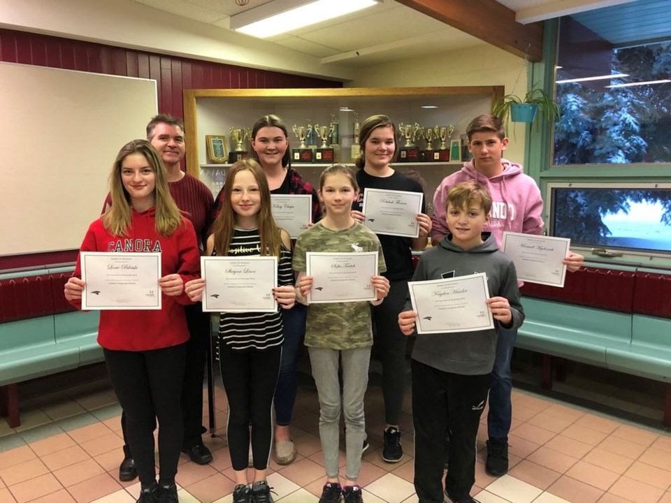 Students of the month December