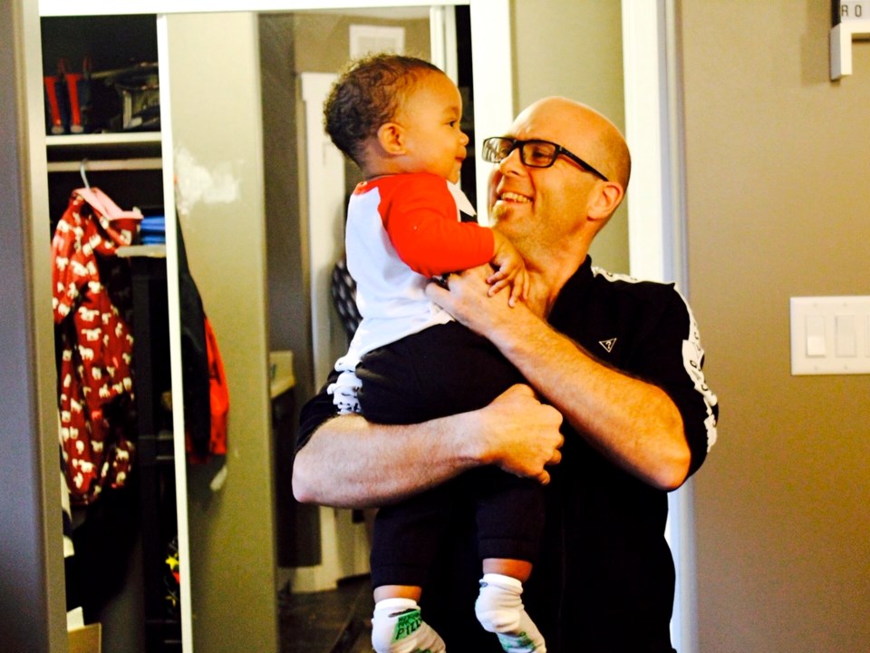 Jason Mack and grandson